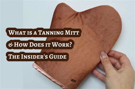 what is a tanning mitt.